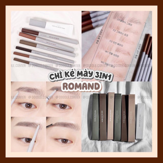 Chì kẻ mày nét mảnh 3 trong 1 Romand Han All Sharp Brow