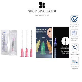 Đầu Lăn KIM Tiêm Meso 34g 4MM SHARP , SUNGSHIM Tiêm RPR Căng Bóng DNA CÁ hồi Nano Cannula Filler