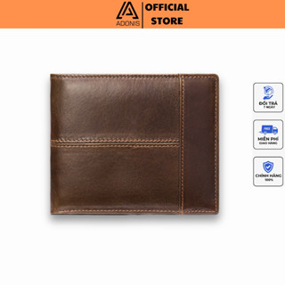 ví nam Adonis AD07 bóp nam da bò cao cấp thiết kế dáng ngang nhiều ngăn đựng tiền đựng thẻ bảo hành 06 tháng chính hãng