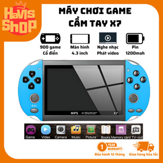 Máy chơi game cầm tay X7 - Màn hình 4.5 icnh - 9000 game cổ điển - Nghe nhạc xem phim - Pin 1200mah