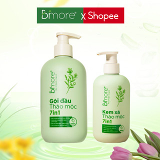 Combo dầu gội đầu thảo mộc 7in1 làm sạch tóc và da đầu + Kem xả tóc làm sạch dịu nhẹ, kích thích mọc tóc 100ml