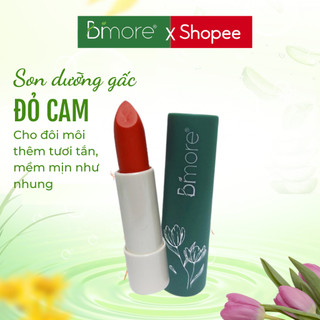 Son dưỡng gấc có màu Đỏ cam Bimore dưỡng môi hồng mịn từ tinh chất gấc_mã son 28