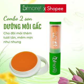 Combo 2 Son dưỡng Gấc Bimore giảm thâm dưỡng ẩm làm hồng môi