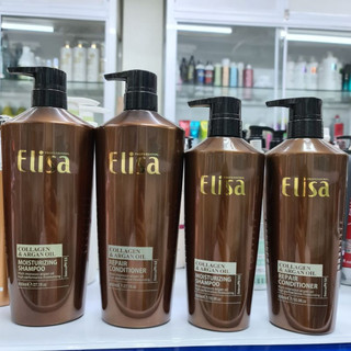 Dầu Gội Xả Elisa Argan Collagen phục hồi mềm mượt 500ml - 800ml