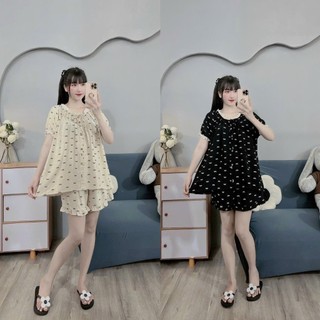Bộ đồ bầu tay cánh tiên chất đũi lanh, set đồ bầu bánh bèo mặc nhà xinh cho các mẹ, shop mẹ bầu xinh