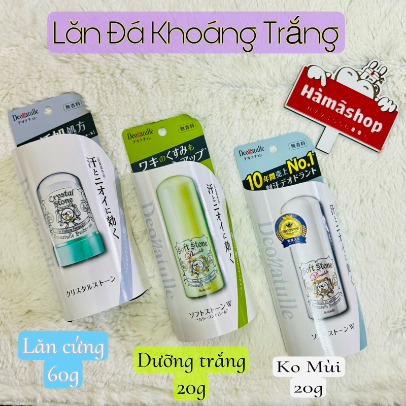 Lăn nách đá khoáng Soft Stone 20g [ mẫu mới ]