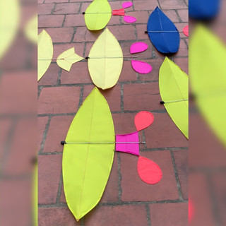 Diều mini Nghĩa vlog  (Song vân, đuôi cá,đại trà,chính mỹ, bồng con), cáp quang + vải chất lượng cao 1m1