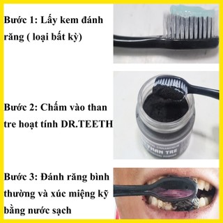 FREE SHIP- DR.TEETH TRẮNG RĂNG BỘT THAN TRE HOẠT TÍNH