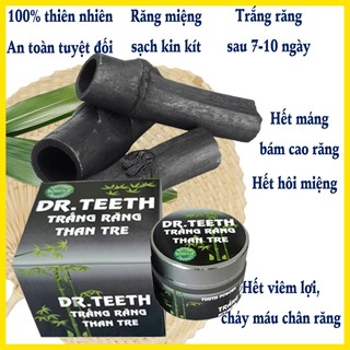 Free ship- dr.teeth trắng răng bột than tre hoạt tính