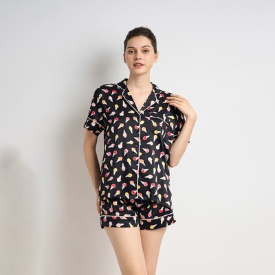 Bộ Đồ Shorts Vải Satin Vincy BSS080S41