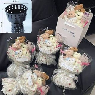 Cốt Nhựa 2 Đầu Tròn Dùng Để Cắm Hoa, Bó Hoa Siêu Xinh, Quà Handmade - VN98 Flowers