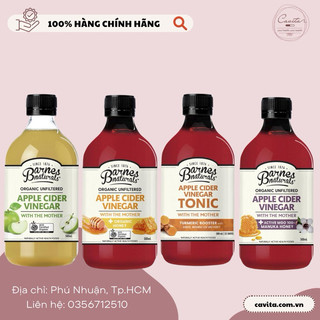 Giấm táo hữu cơ Barnes Apple Cider Vinegar