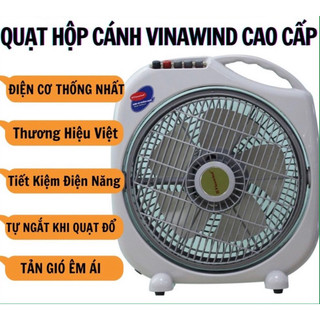  Quạt hộp - Quạt tản cánh điện cơ Thống Nhất Vinawin QH-300LP Chính Hãng Tự Ngắt Khi Đổ chạy khỏe và êm Quạt tản 300 X19 