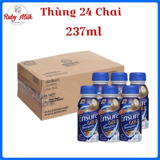  Thùng Sữa pha sẵn Ensure Gold 237ml  Thùng 24 chai  