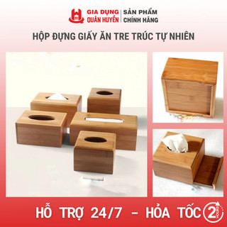 Hộp đựng giấy ăn tre trúc tự nhiên