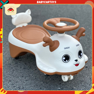 Xe Lắc Trẻ Em kiểu dáng Hươu Baby cực xinh, Xe lắc có nhạc đèn vui nhộn cho bé