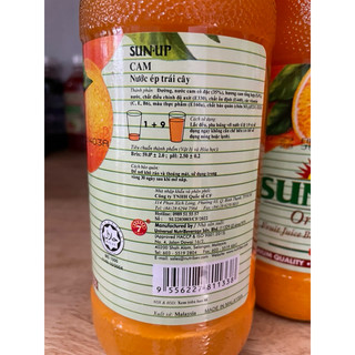 Sunup cam vàng 850ml