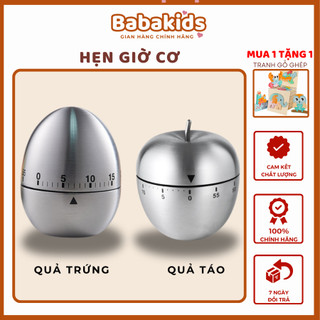 Đồng hồ hẹn giờ nấu ăn báo thức, đồng hồ hẹn giờ quả trứng, quả táo, đồng hồ hẹn giờ cho bé học tập