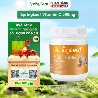 Bổ sung Vitamin C SpringLeaf Vitamin C 500mg giúp tăng sức đề kháng của ÚC 500 viên