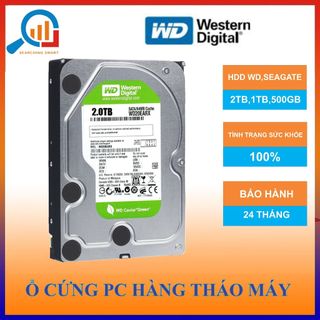 Ổ Cứng HDD cho PC,CAMERA 3.5inch 500GB | 1TB | 2TB - Western , Seagate - Hàng tháo máy - BH 24 tháng !!!