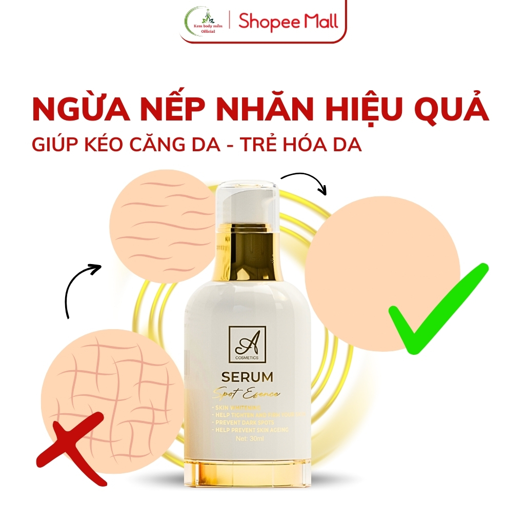 Serum Spot Esence A Cosmetics 30ml - Trắng Da, Căng Bóng, Mờ Thâm, Chống Lão Hóa, Hiệu Quả | BigBuy360 - bigbuy360.vn