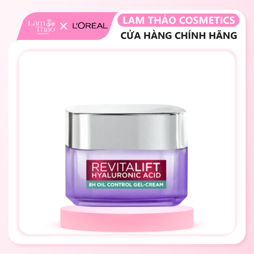 Kem Dưỡng Cấp Ẩm, Kiềm Dầu Và Giảm Bóng Nhờn 8H Revitalift Hyaluronic Acid 8H Oil Control Gel-Cream
