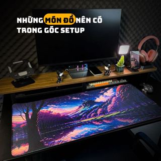 Lót chuột phím tắt văn phòng, pad chuột cỡ lớn 80x30cm dày 2mmm nhiều mẫu mã đa dạng