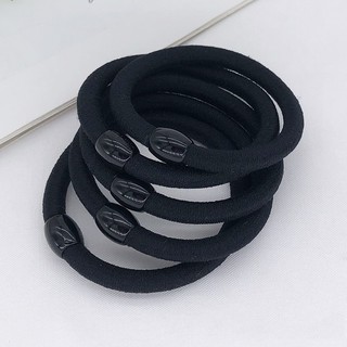 Dây buộc tóc co giãn đính hạt phong cách Hàn Quốc,thun đen buộc tóc siêu bền loại tốt giá rẻ CHUN04