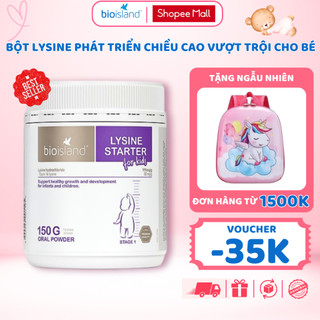 Bột tăng chiều cao cho bé Bioisland Lysine Starter For Kids 150g giúp ăn ngon, tăng miễn dịch của Úc