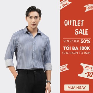 Áo sơ mi kẻ sọc nam dài tay, sợi vải bamboo co giãn mịn tự nhiên - JS0109