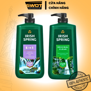 Sữa tắm gội nam irish spring body wash 887ml - mỹ
