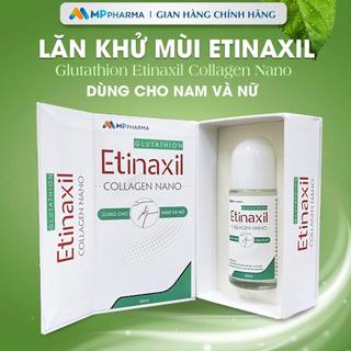  Lăn Khử Mùi Etinaxil - Khử mùi hôi dành cho nam và nữ - Glutathion Etinaxil Collagen Nano - Hộp x 1 lọ x 50 ml 