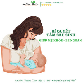 Hộp túi bột lá tắm thảo dược An Mộc Thiên cho mẹ và bé sau sinh giúp phục hồi sức khỏe ăn ngủ ngon