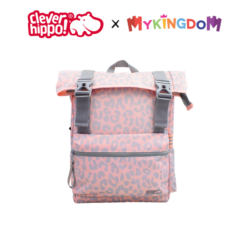 Balo Roller Da Báo  CLEVER HIPPO BKU5202/PINKGREY
