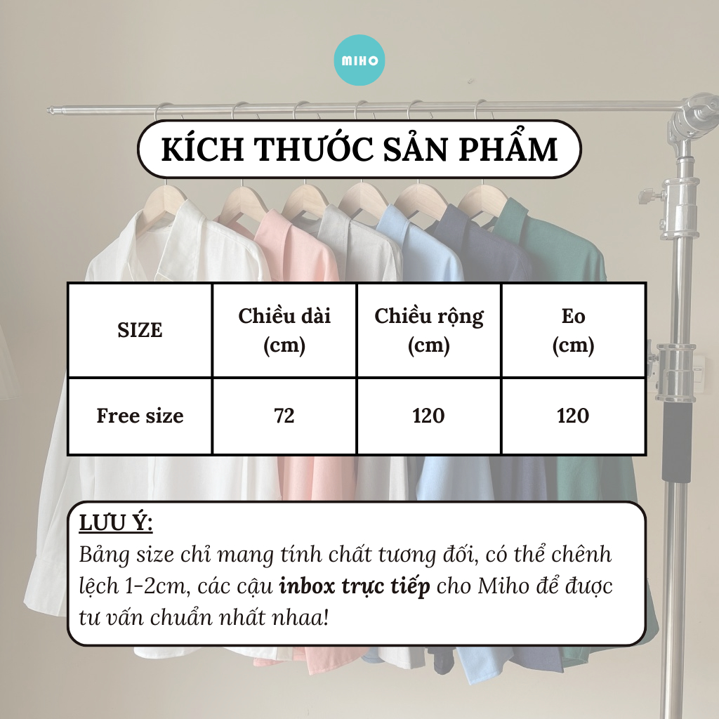 Áo Sơ Mi Linen, Áo Sơmi Nữ Basic Trơn, Áo Somi Dáng Rộng Thấm Hút Mồ Hôi Miho House | BigBuy360 - bigbuy360.vn