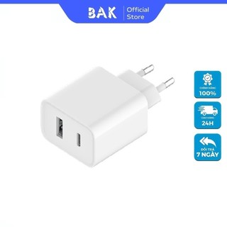 SU37 Củ Sạc Nhanh Xiaomi Mi 33W Wall Charger Type-C + Type-A BHR4996GL MDY-11-EX - Hàng chính hãng BAK