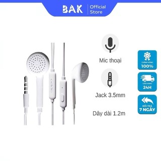 SU42 Tai Nghe oppo Có Mic Thoại Cổng 3.5mm - Hàng Chính Hãng BAK