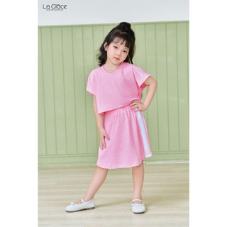 Set áo croptop + quần giả váy thể thao cotton thấm hút La Glace