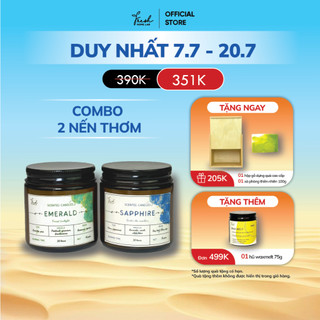  Combo 02 hũ nến thơm tinh dầu thiên nhiên 95g Fresh Home Lab