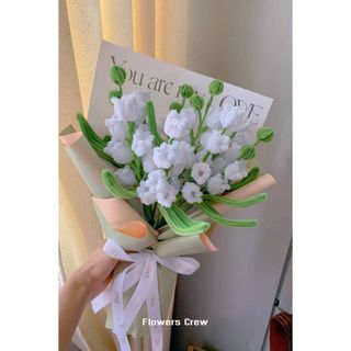 1 Cành Hoa Linh Lan kẽm nhung màu trắng tinh khiết