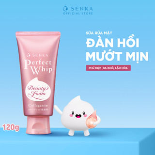 SỮA RỬA MẶT ĐÀN HỒI MƯỚT MỊN SENKA PERFECT WHIP COLLAGEN IN 120G