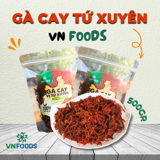 Khô Gà Cay Vị Tứ Xuyên Cay Nồng Bùng Vị - Đồ Ăn Vặt Ngon VN-FOODS | Dạng Gói