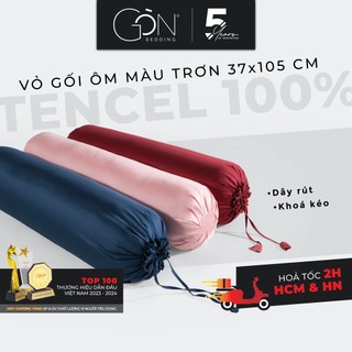 Vỏ Gối Ôm Gòn Bedding Lụa Tencel 60s Cao Cấp Màu Trơn 37x105 cm