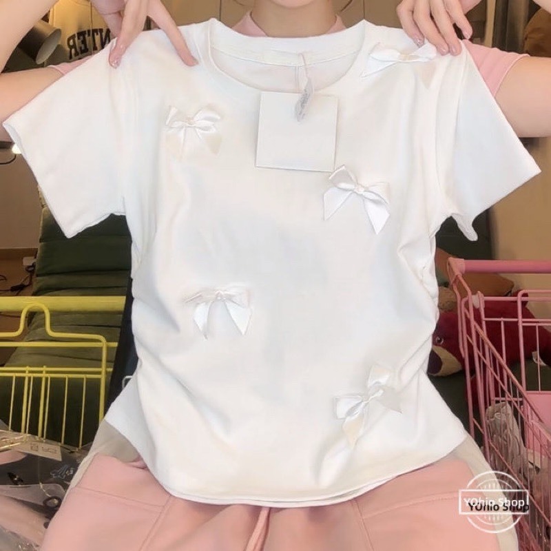 Áo Thun Babytee Gắn 5 Nơ Chất Cotton Tăm Dày Dặn Mềm Mại Co Giãn Vải Mặc Mát MA944 | BigBuy360 - bigbuy360.vn