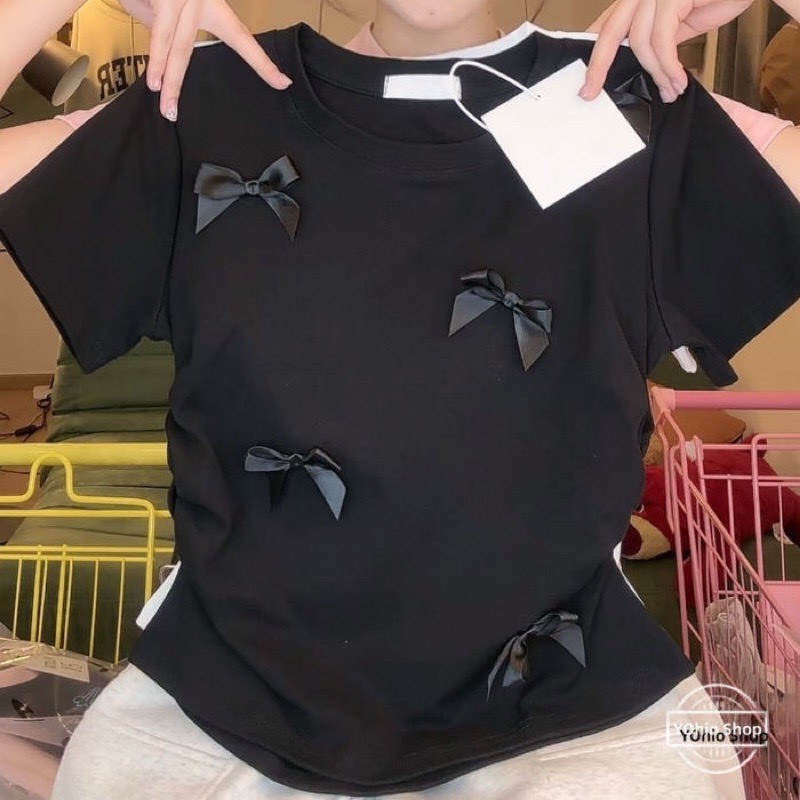 Áo Thun Babytee Gắn 5 Nơ Chất Cotton Tăm Dày Dặn Mềm Mại Co Giãn Vải Mặc Mát MA944 | BigBuy360 - bigbuy360.vn