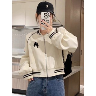  Áo Khoác Dù Nữ From Croptop In Chữ M Cá Tính Cổ Bomber - CLITUS FASHION 