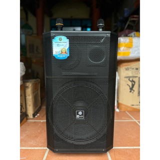 Loa kéo CM - Bass 40 vỏ gỗ cao cấp Tặng kèm 2 Micro Kim Loại UHF Cao Cấp