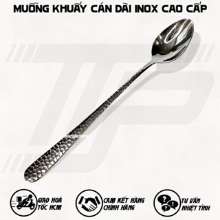 Muỗng Khuấy Inox Mè Trắng Cán Dài - Inox 304