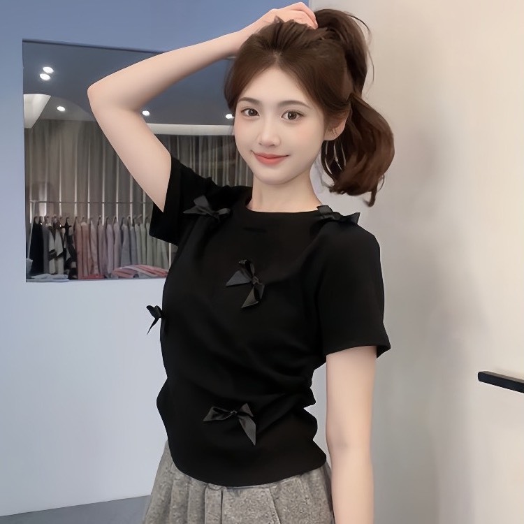 Áo Thun Babytee Gắn 5 Nơ Chất Cotton Tăm Dày Dặn Mềm Mại Co Giãn Vải Mặc Mát MA944 | BigBuy360 - bigbuy360.vn