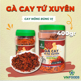 Khô Gà Cay Vị Tứ Xuyên Cay Nồng Bùng Vị - Đồ Ăn Vặt Ngon VN-FOODS | Dạng Hũ
